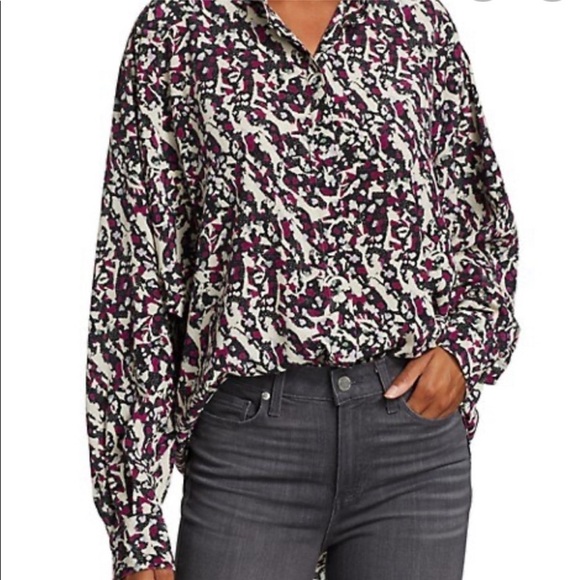 💜Silk Isabel Marant Cade blouse - Picture 7 of 7